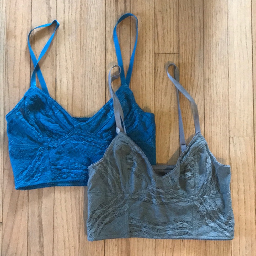 Two Free People Barlettes. (Grey and Blue)